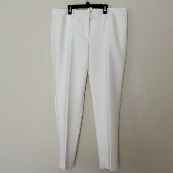 Talbots Pants - SIZE 14W TALBOTS WHITE HAMPSHIRE ANKLE PANT BRAND NEW WITH TAGS. FULLY LINED